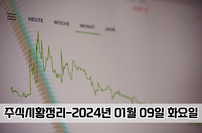 오늘주식마감시황-2024년01월09일